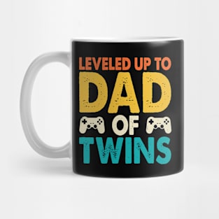 Leveled up to Dad Of Twins Video Gamer Gaming Mug